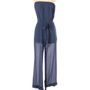 Steel Blue Sleeveless Jumpsuit  |  Forever 21